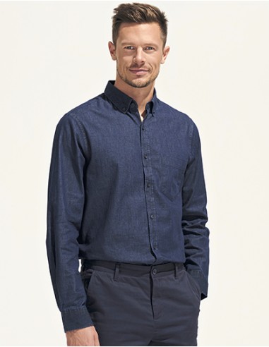 S-02100-Mens Denim Shirt Barry